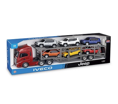 Camión Iveco 66 cm con 6 jeep