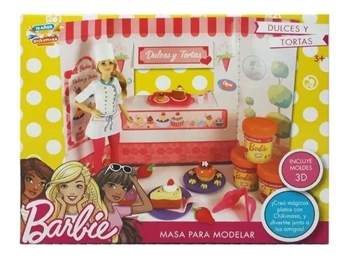 Masa para modelar dulces y tartas Barbie