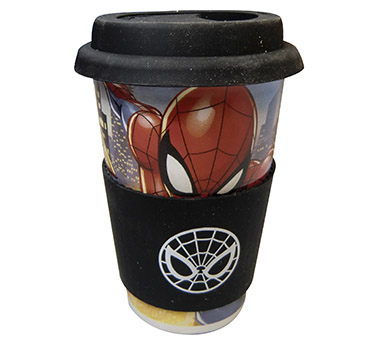 Taza cerámica y goma eva Spider