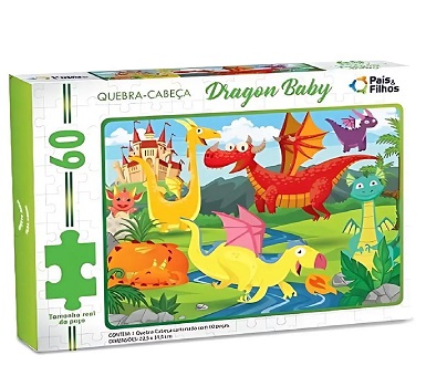 Puzzle Dragon baby 60 piezas