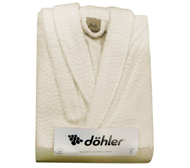 Bata de baño velour beige Dohler