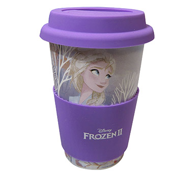 Taza cerámica y goma eva Frozen