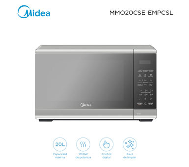 Horno microondas 20 L Midea Silver