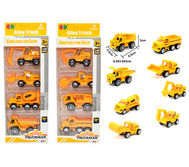 Auto tractor set 4 unidades