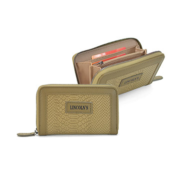 Billetera dama Lincolns Croco