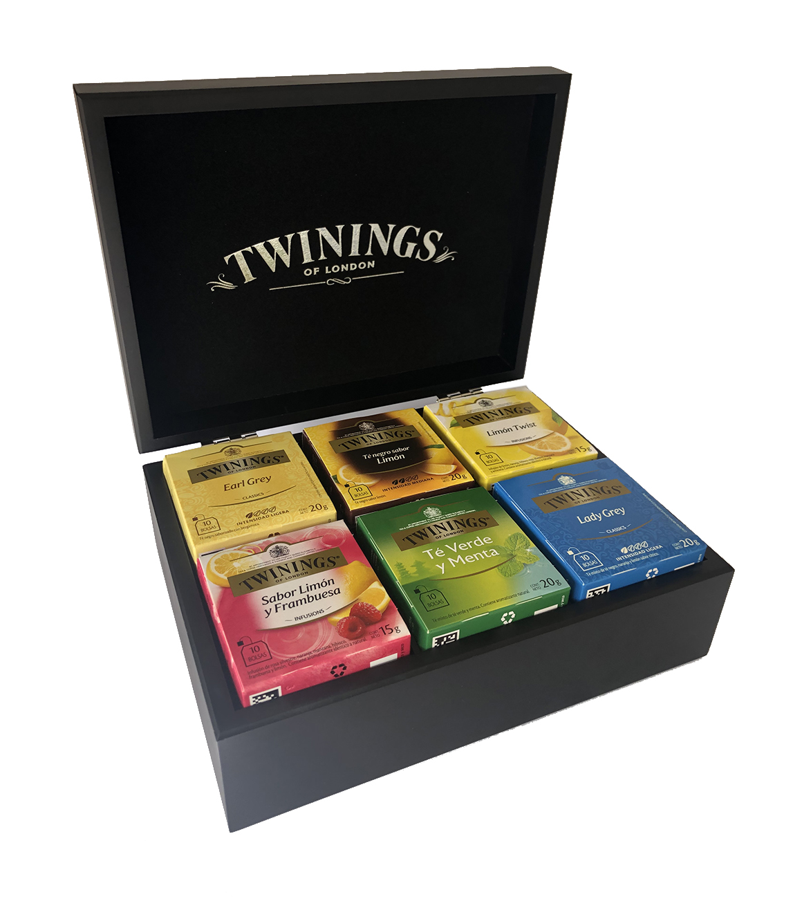Caja para té en madera Twinings